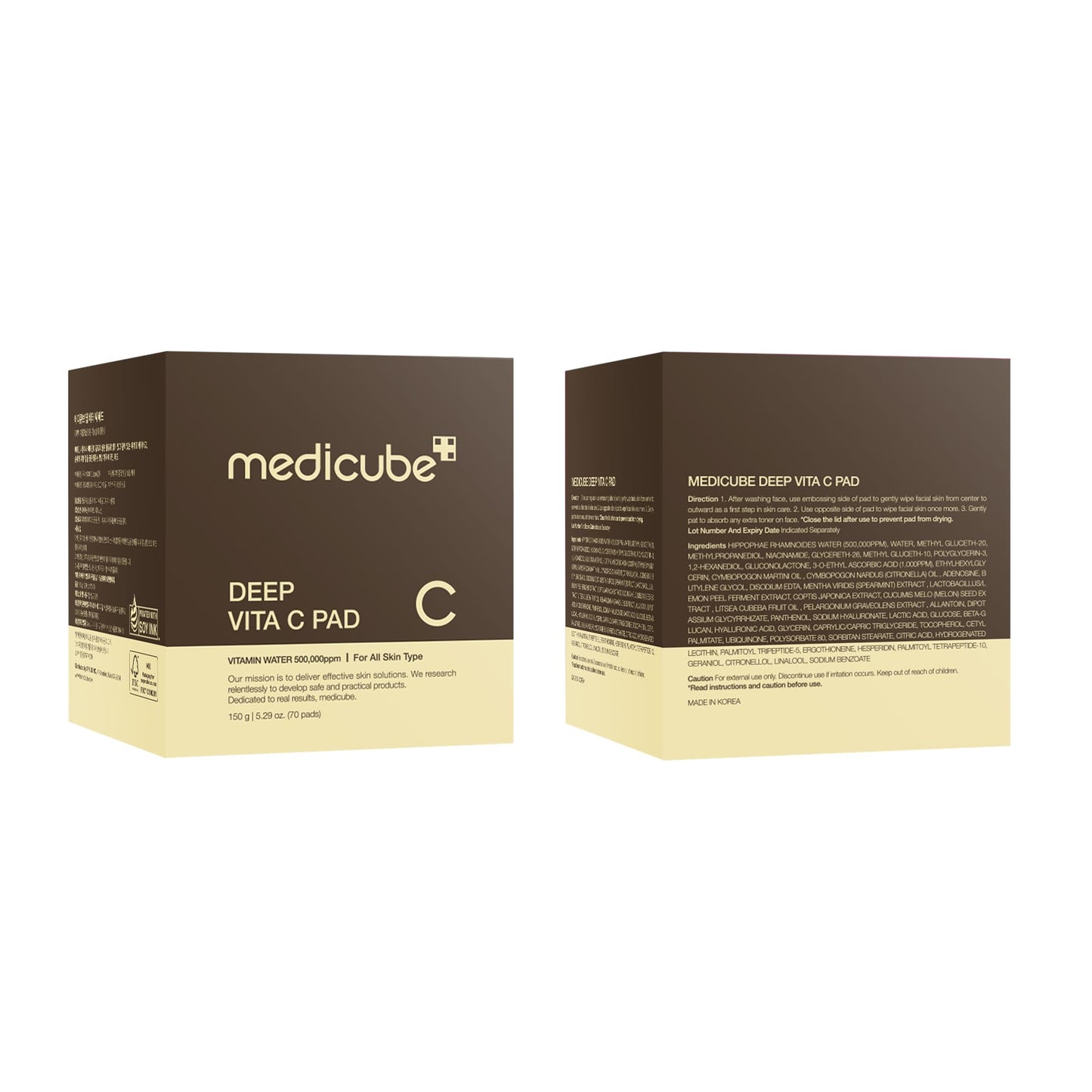 Medicube Zero Pore Pads 2.0 – Exfoliating & Pore-Care Toner Pads with AHA & BHA, Dual-Textured, 70 Pads
