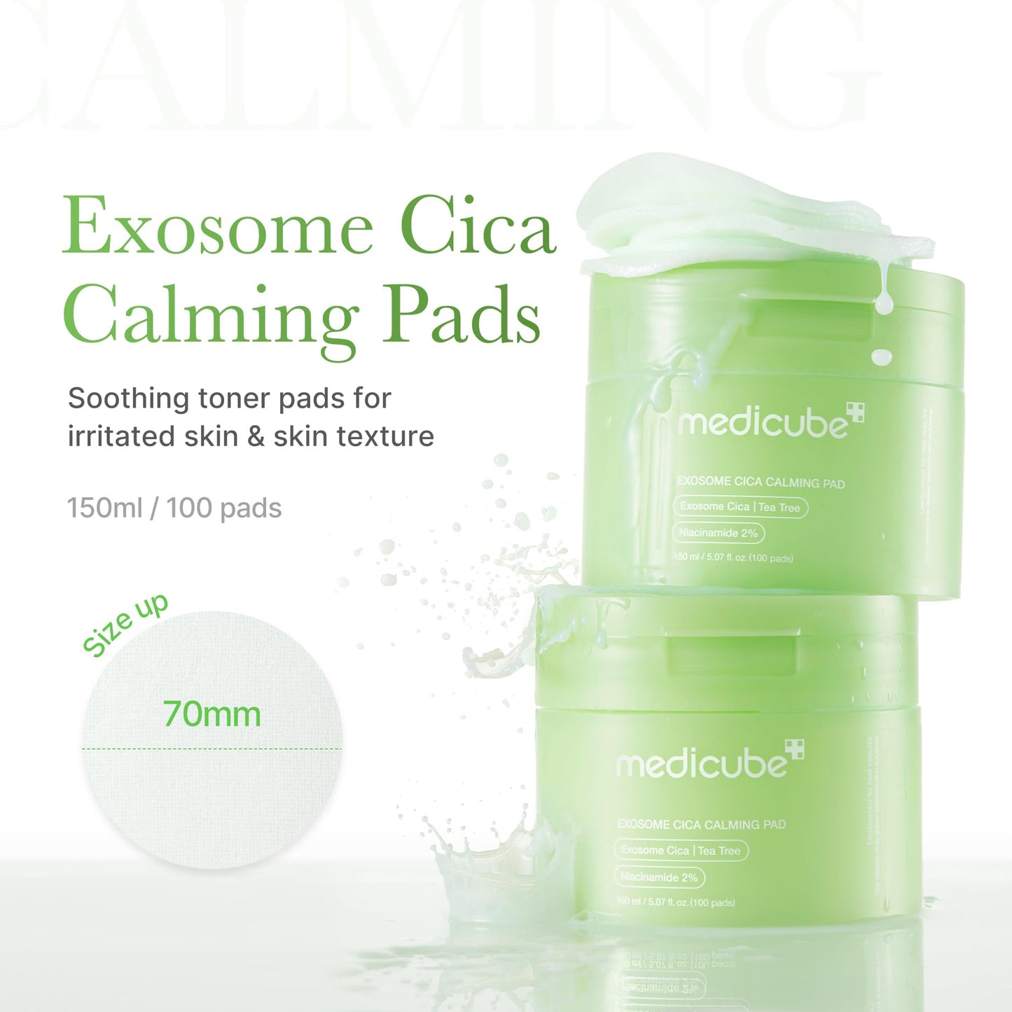 Medicube Zero Pore Pads 2.0 – Exfoliating & Pore-Care Toner Pads with AHA & BHA, Dual-Textured, 70 Pads
