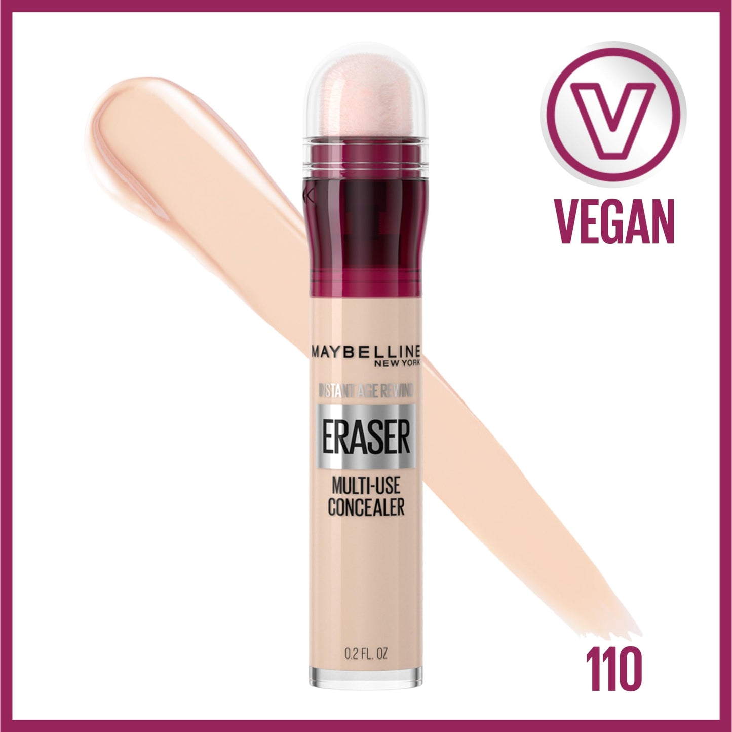 Maybelline Instant Age Rewind Concealer – Dark Circle Eraser, Shade 110, 1 Count