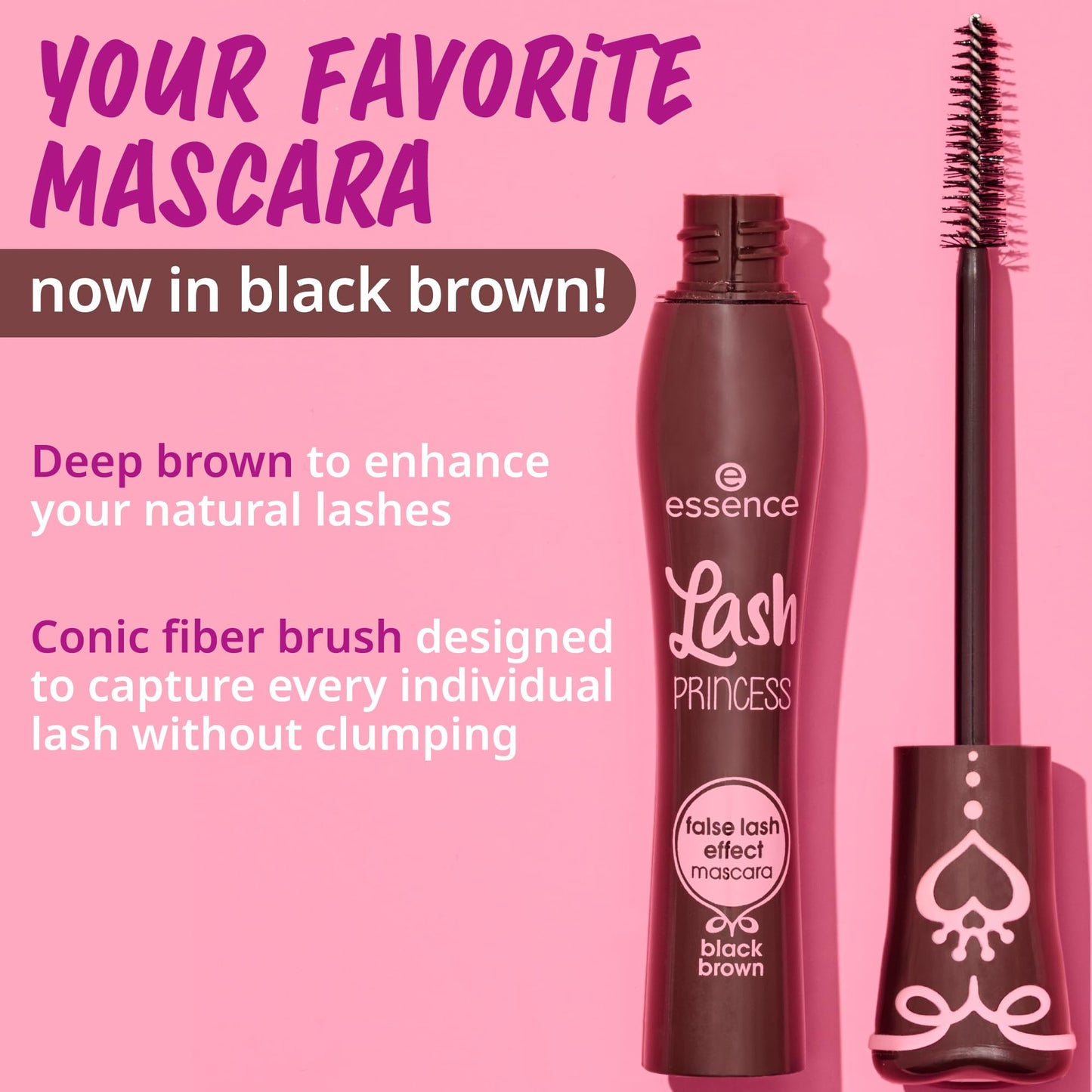 Essence Lash Princess Mascara – Volumizing & Lengthening, False Lash Effect, Cruelty-Free & Paraben-Free