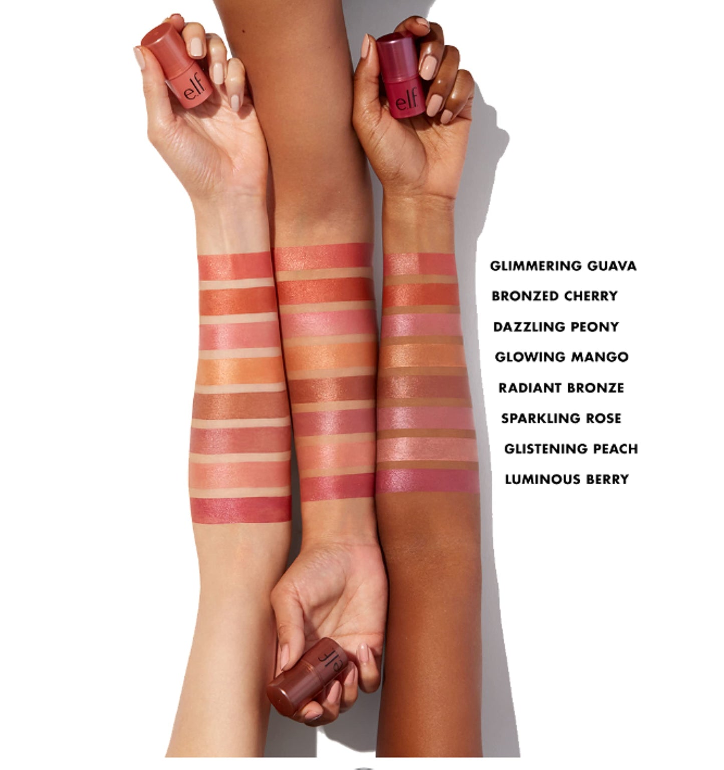 e.l.f. Monochromatic Multi Stick – Creamy, Lightweight, Shimmer, for Eyes, Lips & Cheeks, Sparkling Rose (0.17 oz)