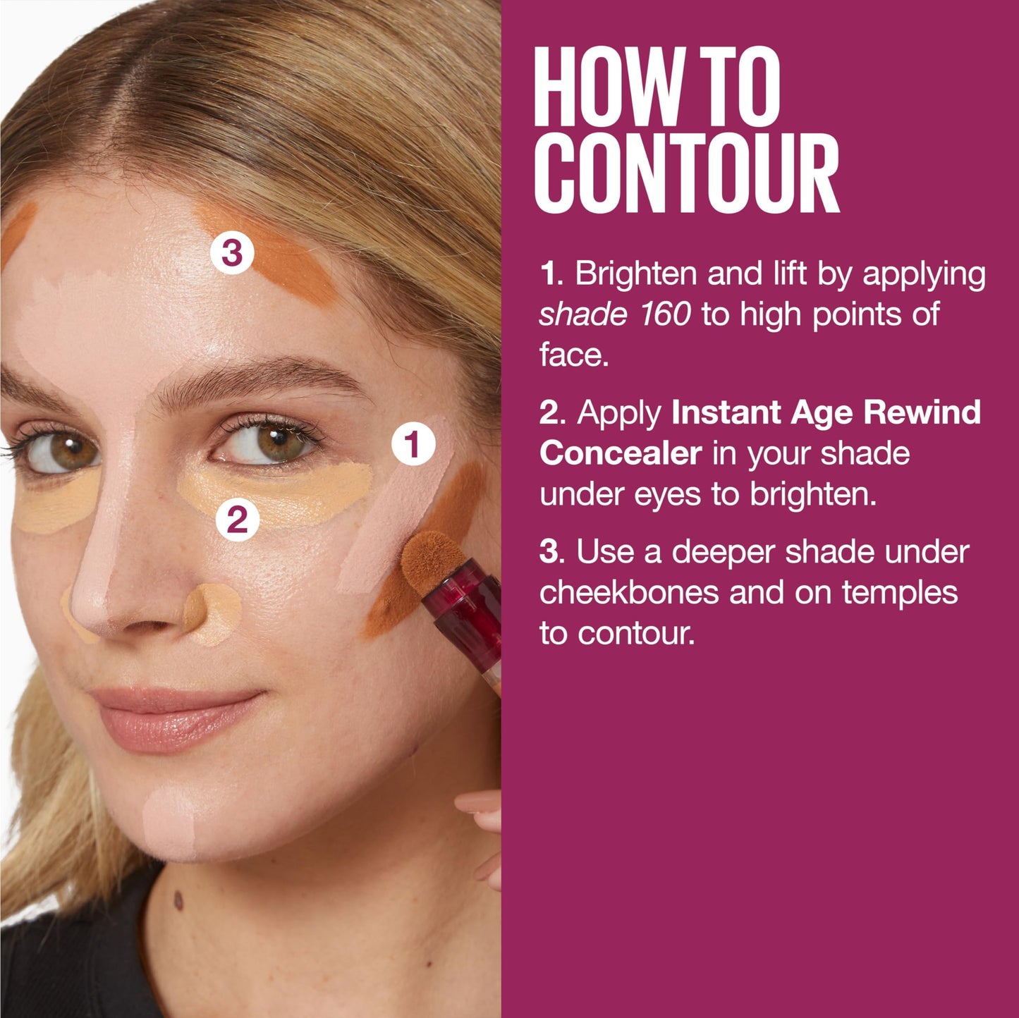 Maybelline Instant Age Rewind Concealer – Dark Circle Eraser, Shade 110, 1 Count