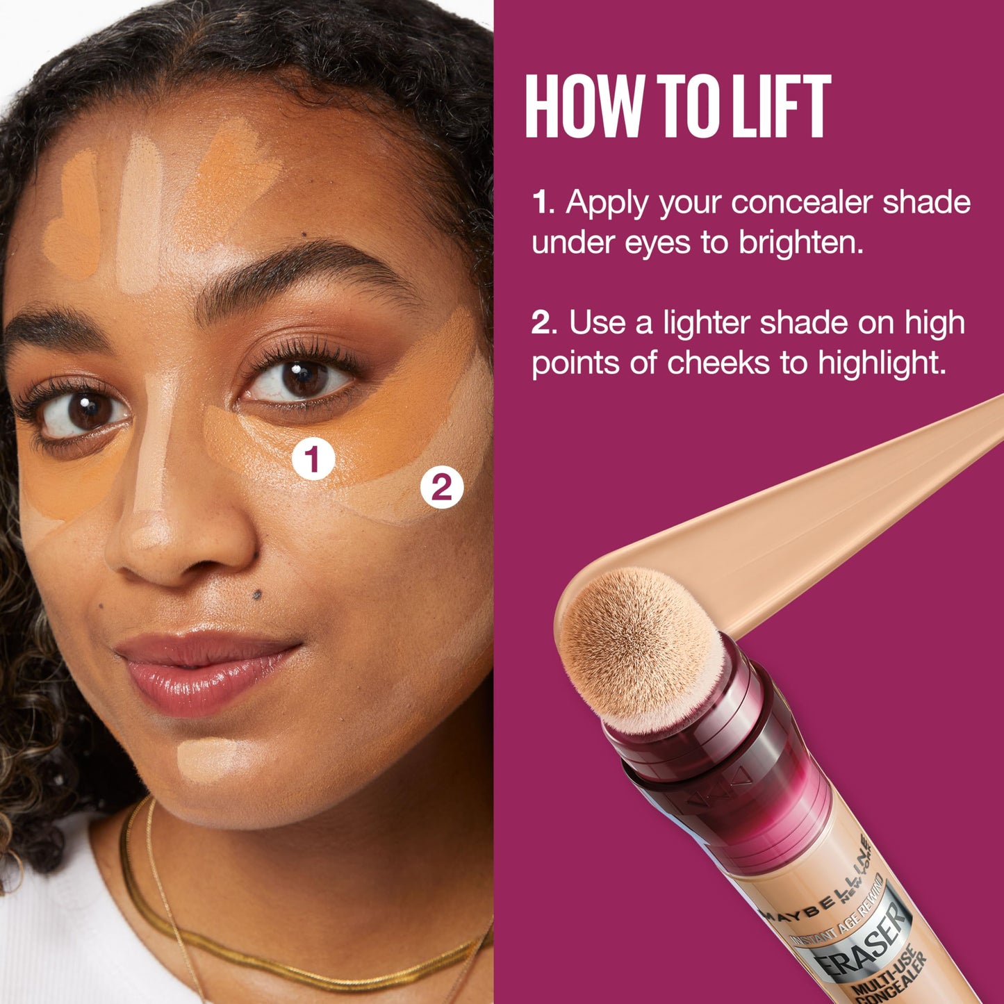 Maybelline Instant Age Rewind Concealer – Dark Circle Eraser, Shade 110, 1 Count