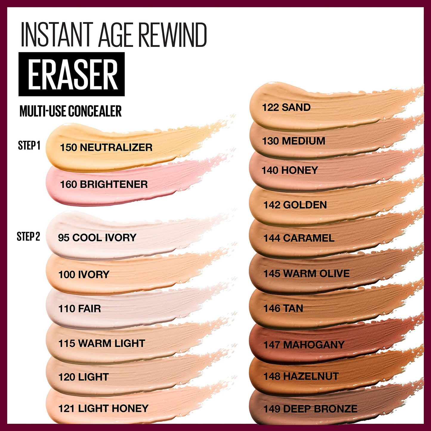 Maybelline Instant Age Rewind Concealer – Dark Circle Eraser, Shade 110, 1 Count