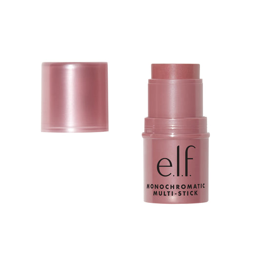 e.l.f. Monochromatic Multi Stick – Creamy, Lightweight, Shimmer, for Eyes, Lips & Cheeks, Sparkling Rose (0.17 oz)