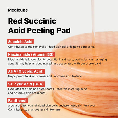 Medicube Zero Pore Pads 2.0 – Exfoliating & Pore-Care Toner Pads with AHA & BHA, Dual-Textured, 70 Pads